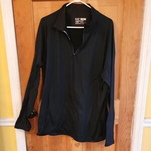 Black Long Sleeve Quarter-Zip Pullover